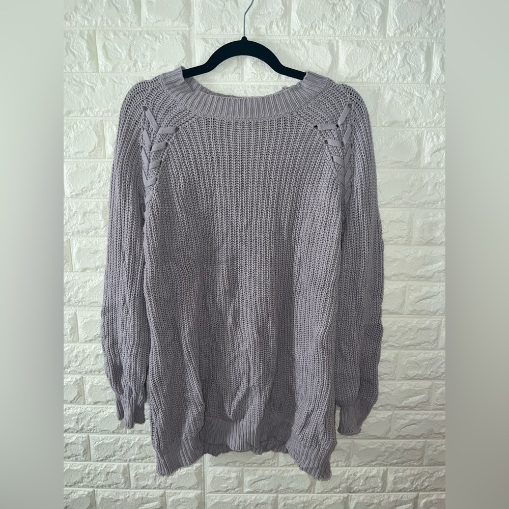 charolette russe purple oversized sweater large